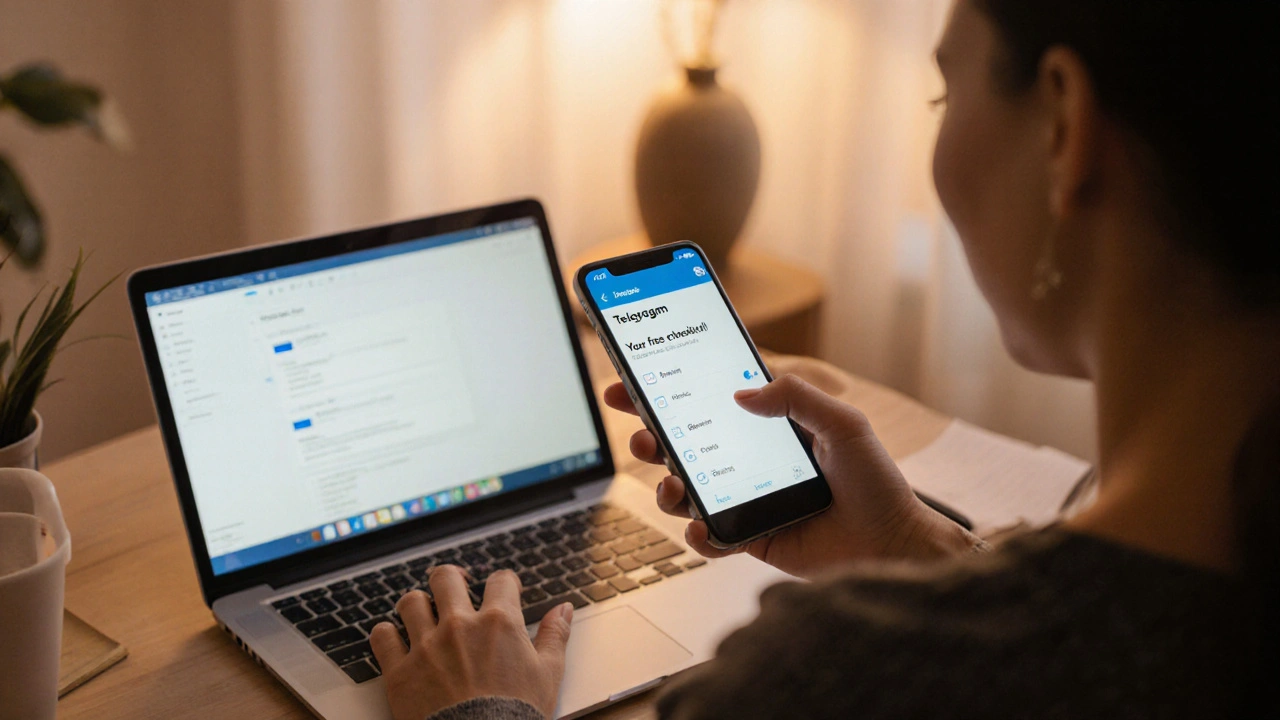 Человек получает Telegram-сообщение с бонусом, пока письмо остается непрочитанным.
