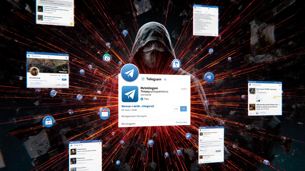 Цифровая сеть из профилей Telegram, связанных с местами работы, расписанием и домами, хакер собирает данные из открытых каналов.