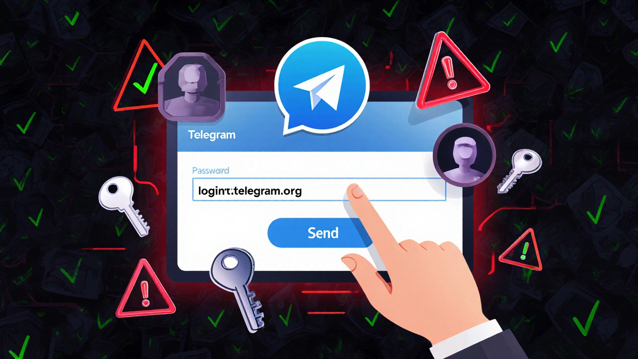 Цифровой интерфейс фишингового бота с поддельным значком верификации и ловушками для данных.