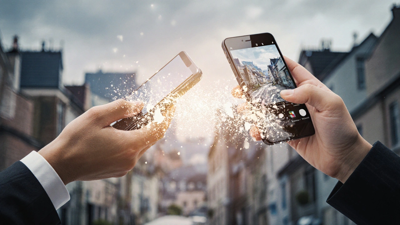 Фото передается между устройствами, а метаданные рассыпаются в пыль.