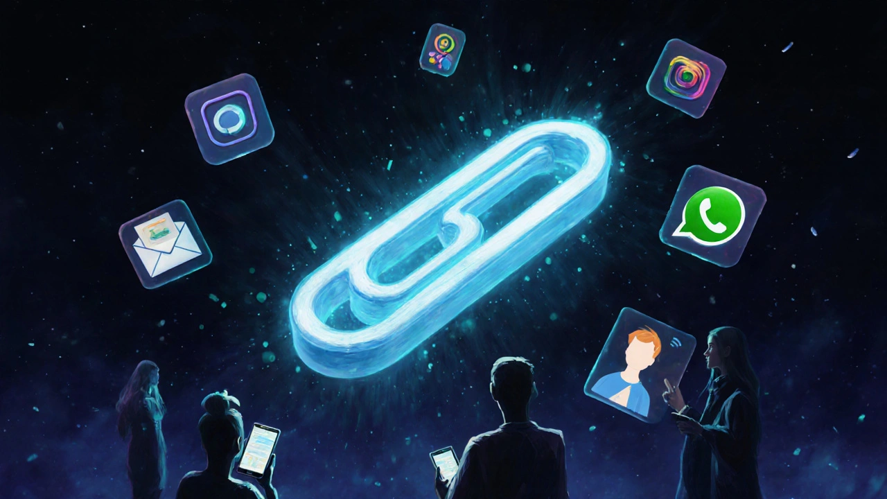 Гиперссылка на чат Telegram, которую открывают через разные приложения.