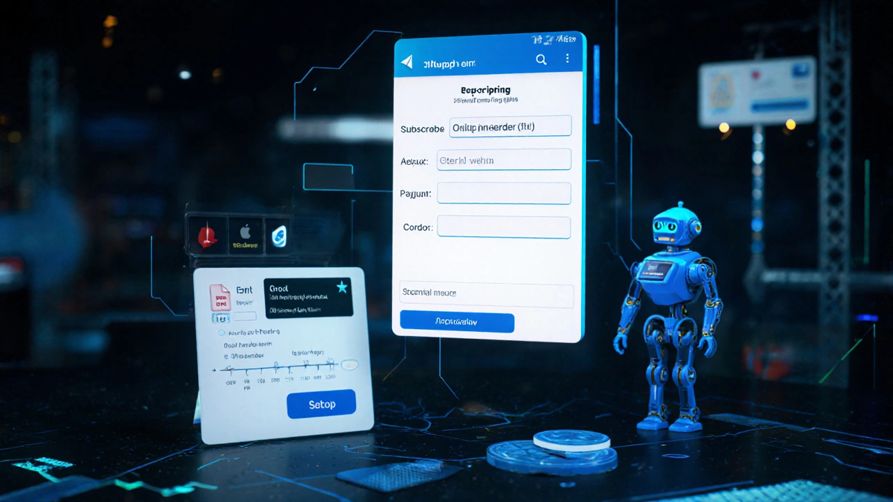 Интерактивная PDF-анкета и система подписок в чате Telegram с оплатой через Apple Pay и ботом.