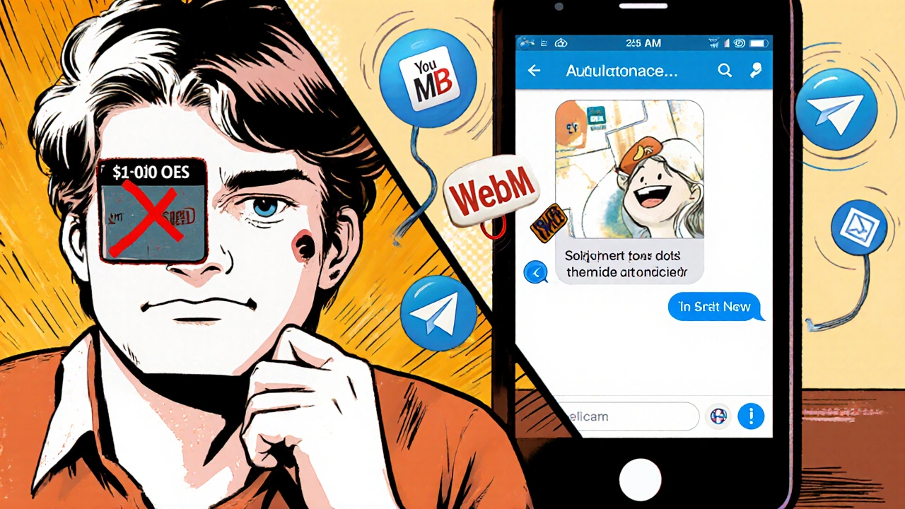 Комикс-стиль: слева — статичная картинка, справа — анимация в Telegram.