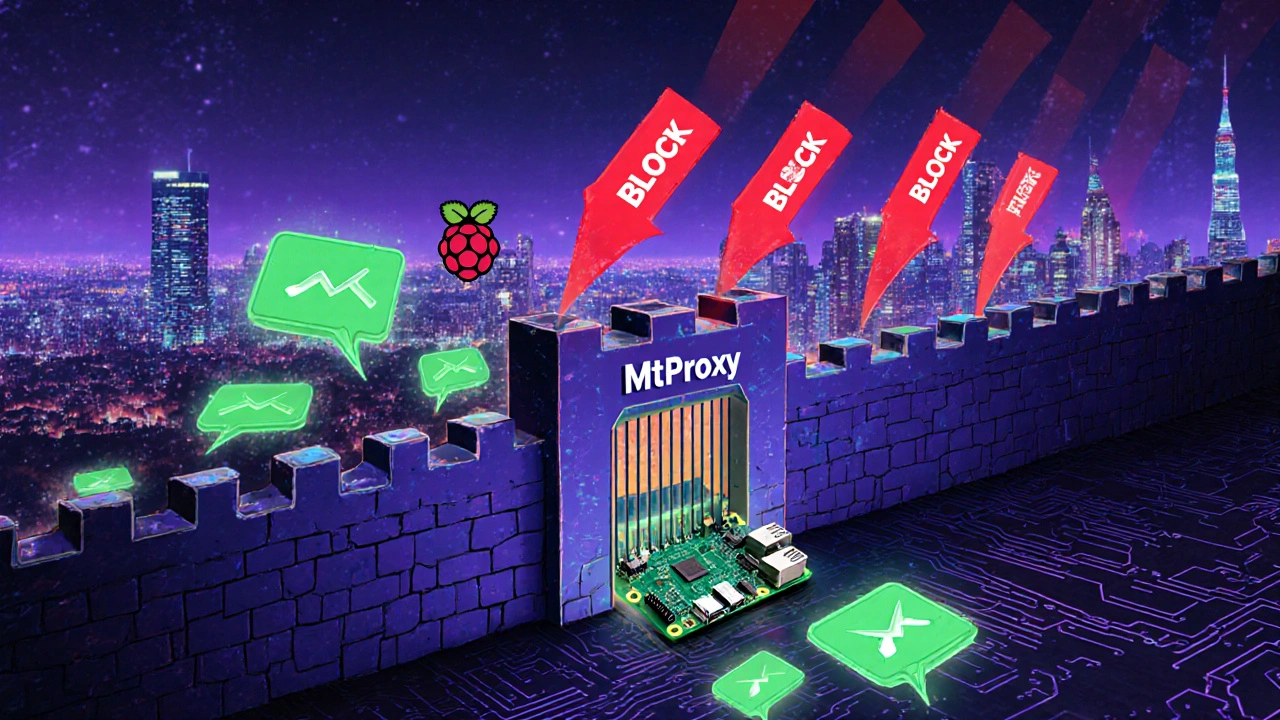 Raspberry Pi как крепость, пропускающая сообщения Telegram мимо блокировок в городе.
