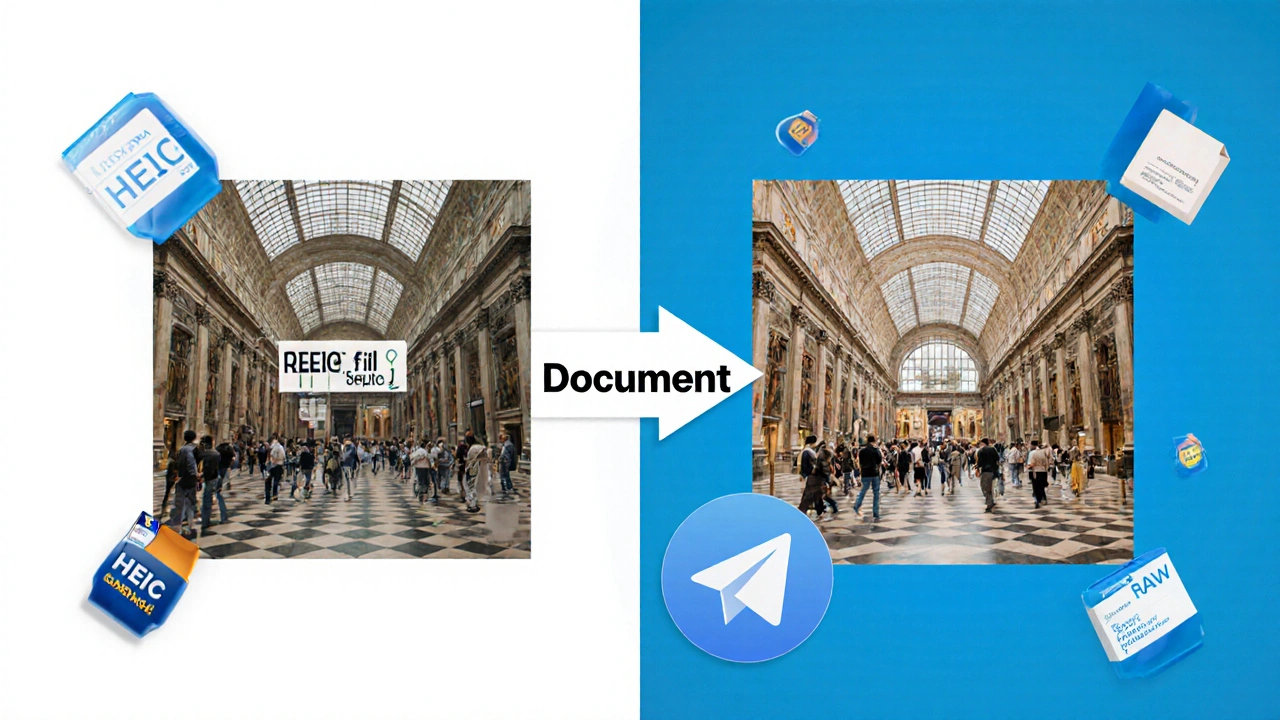 Разница между оригинальным фото и сжатым Telegram: чёткость против пиксельной размытости