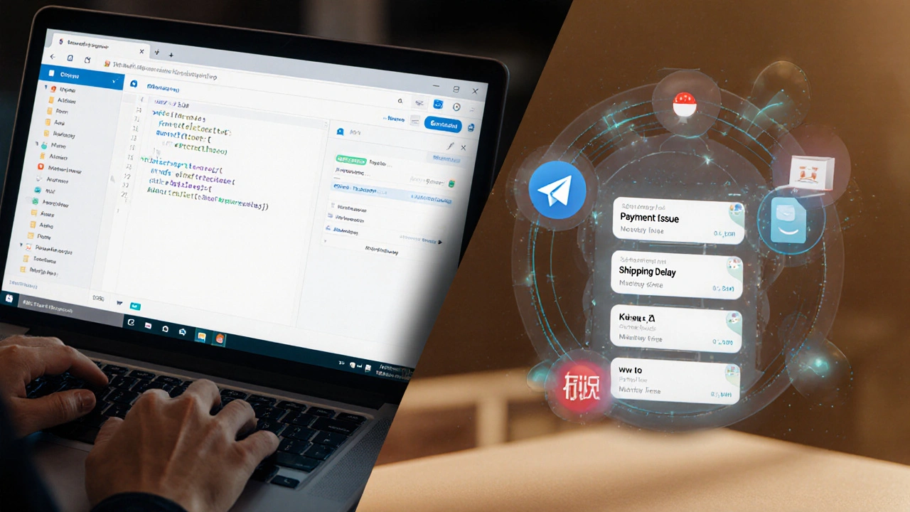 Разработчик настраивает JWT-токен, а бот автоматически создаёт темы в группе.