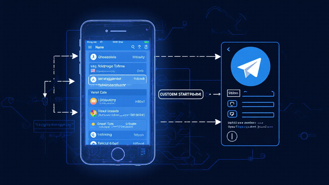 Техническая схема: данные пользователя из Telegram передаются в Mini App и применяются через CSS-переменные для стилизации интерфейса.