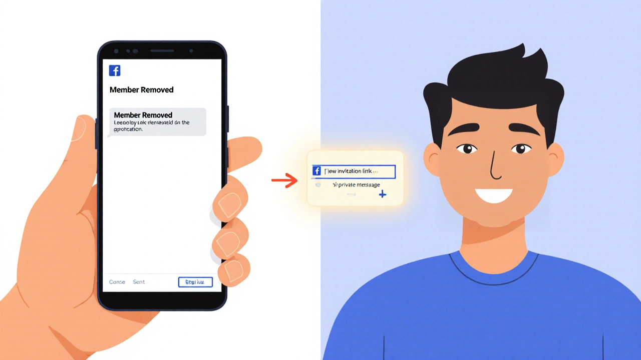 Участник получает приглашение вернуться в группу Telegram по ссылке.
