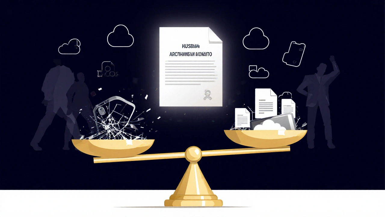 Юридические весы: утерянные данные против защищённого архива переписок.