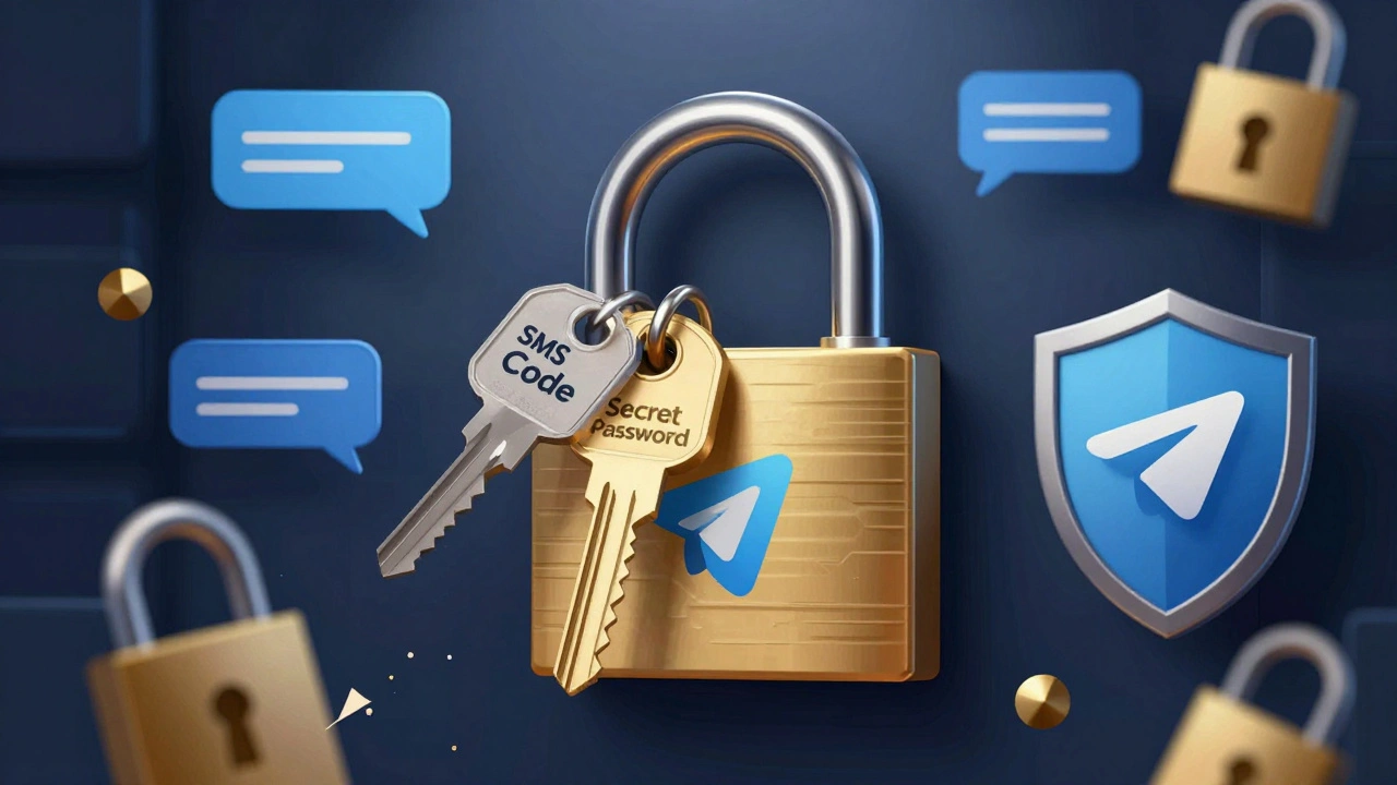 Цифровой замок с двумя ключами: SMS-кодом и секретным паролем.