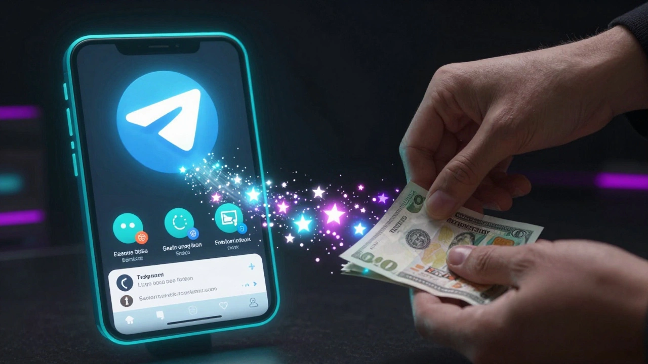 Деньги превращаются в Stars, которые текут в Mini App с инструментами для творчества и обучения.