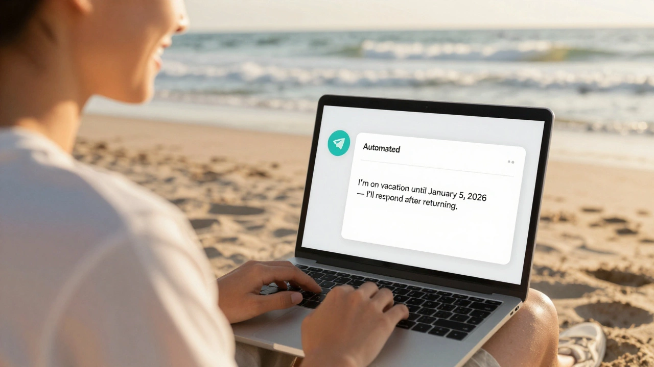 Как настроить автоответчик в Telegram на время отпуска и праздников