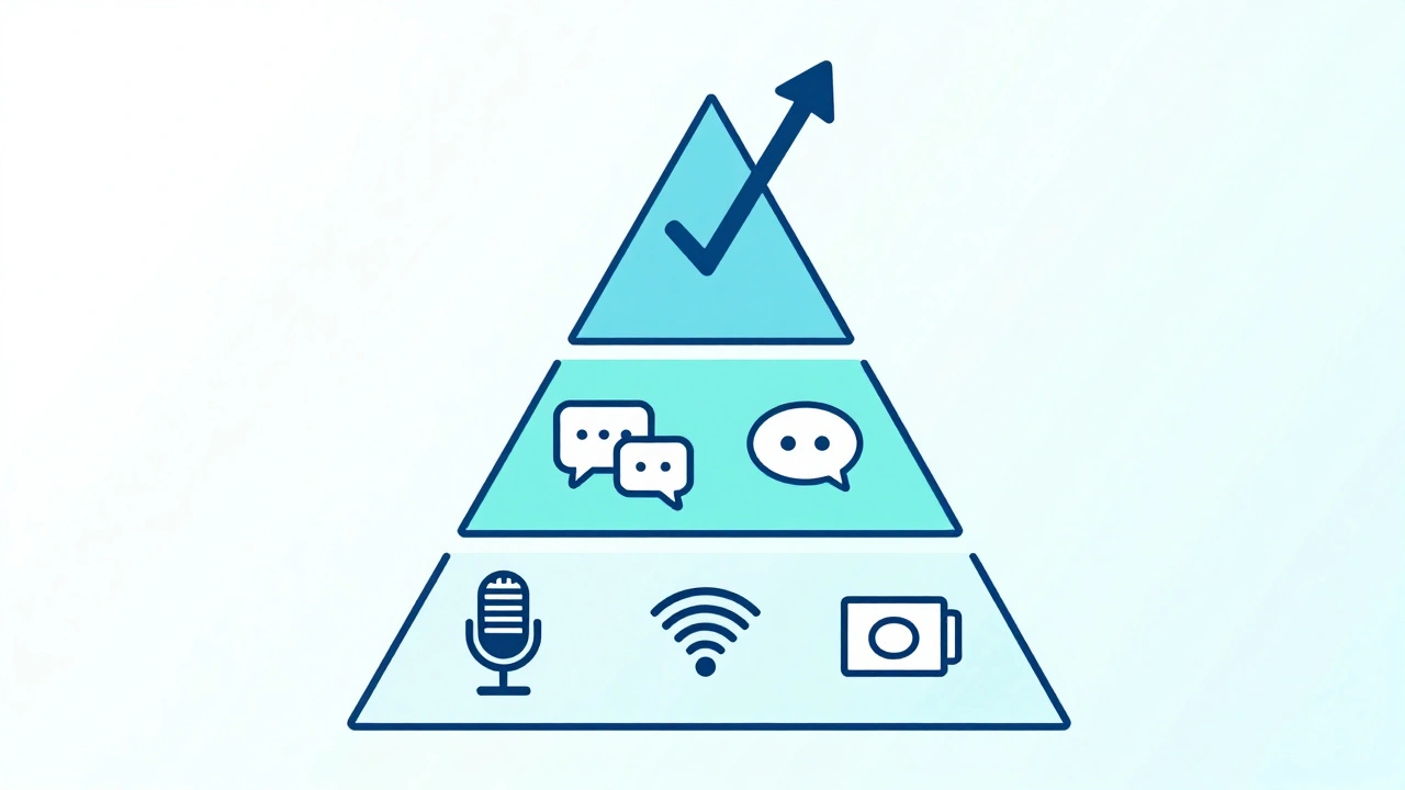 Пирамида успеха трансляции в Telegram: техника, вовлечённость и рост подписчиков, изображённые в минималистичном стиле.