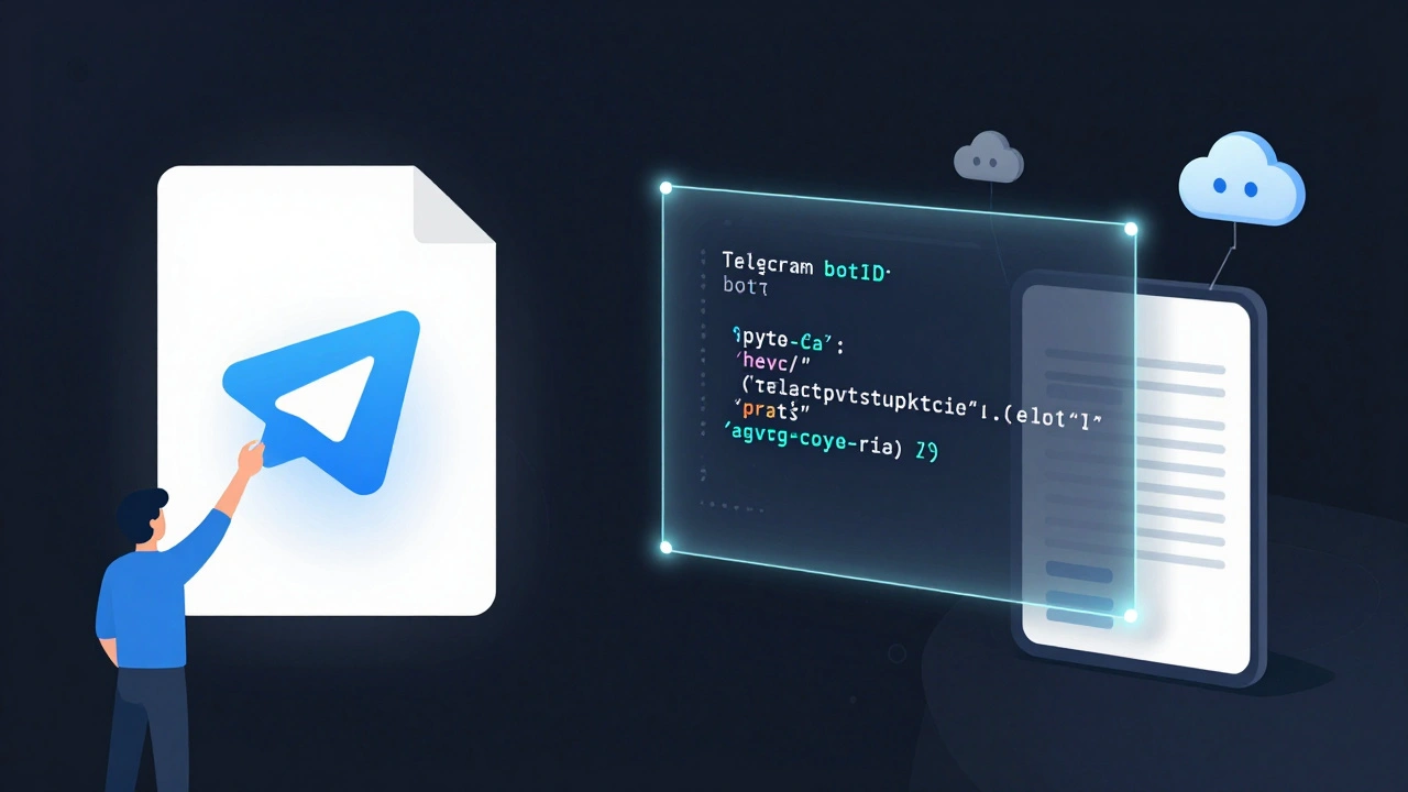 Пользователь загружает фото в бота, а код обрабатывает его в облаке.