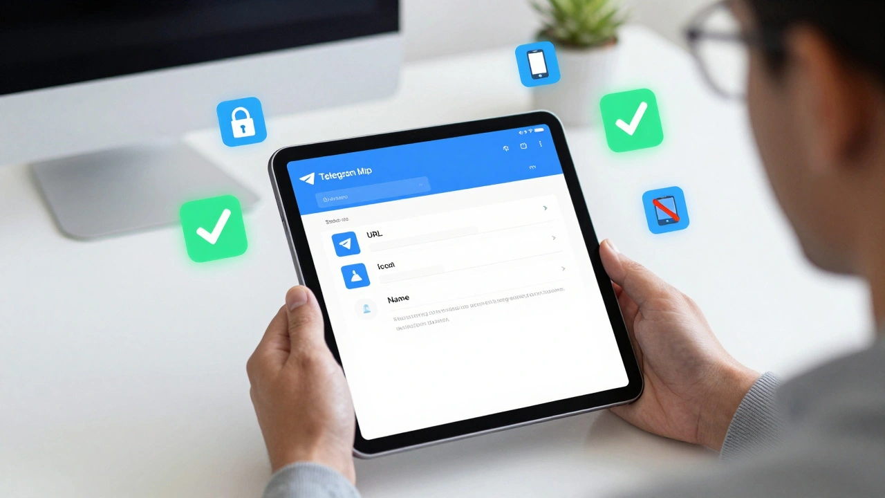 Разработчик заполняет форму публикации Mini App в Telegram Store