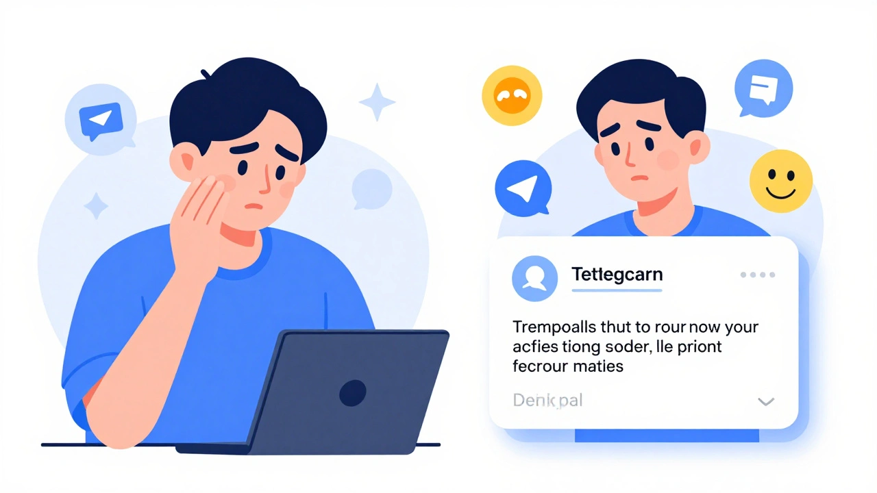 Сравнение: клиент без ответа слева и с автоматическим ответом справа в Telegram.