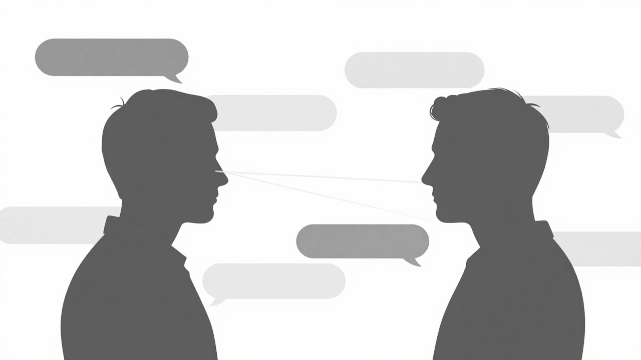 Абстрактное изображение двух фигур, соединённых световой нитью через цитирование в Telegram.