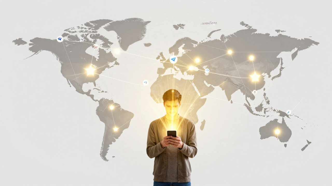 Глобальная сеть Telegram-пользователей, соединённых блокчейном TON, с бесплатными токенами, которые они получают.