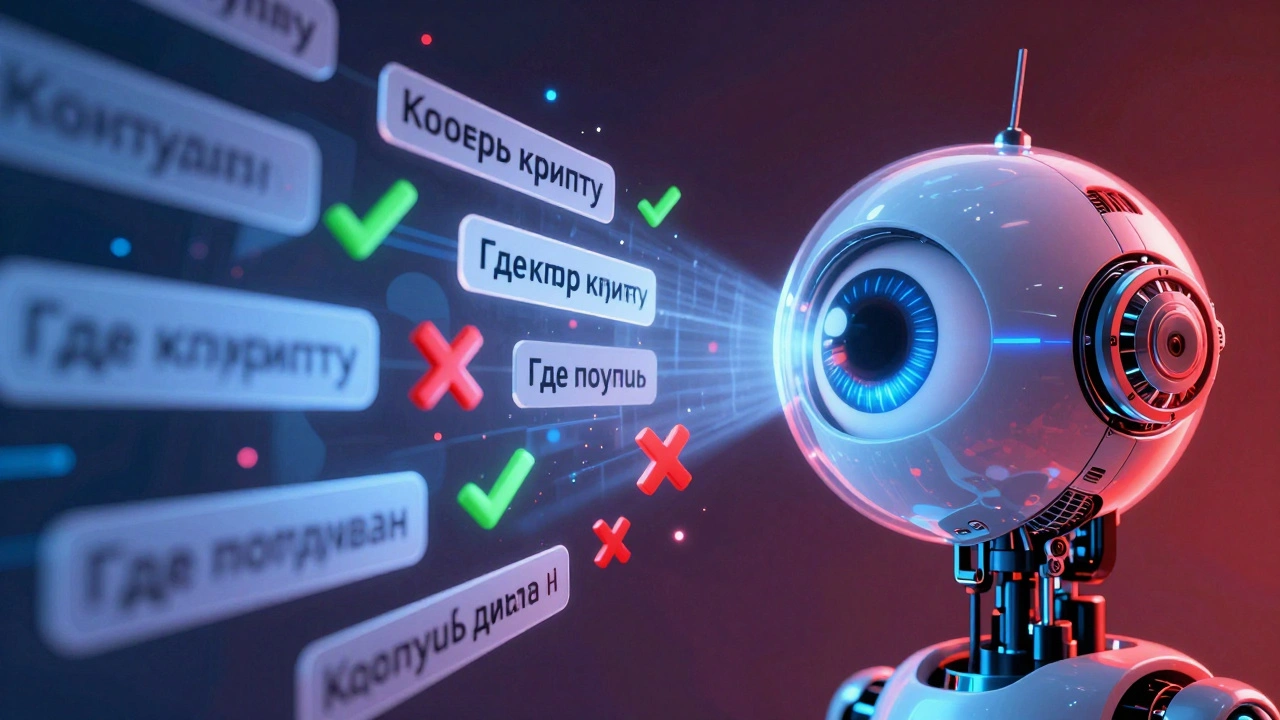 Искусственный интеллект анализирует сообщения, разделяя спам от легитимного контента.