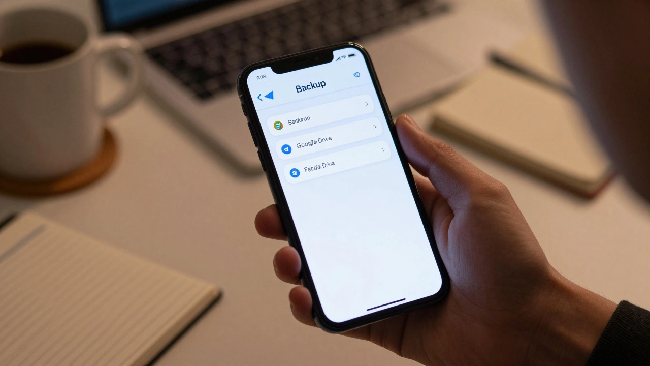 Как настроить резервную копию Telegram на Android через Google Drive
