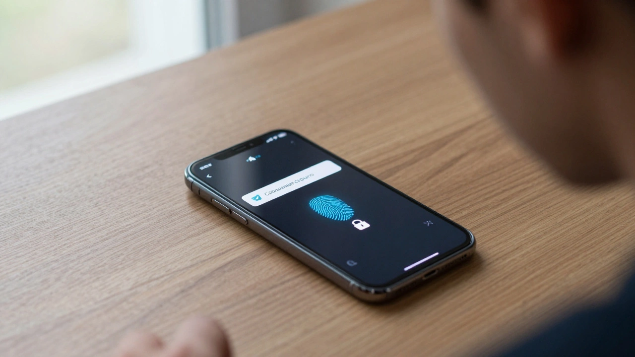Как включить блокировку по коду и биометрии в Telegram на смартфоне