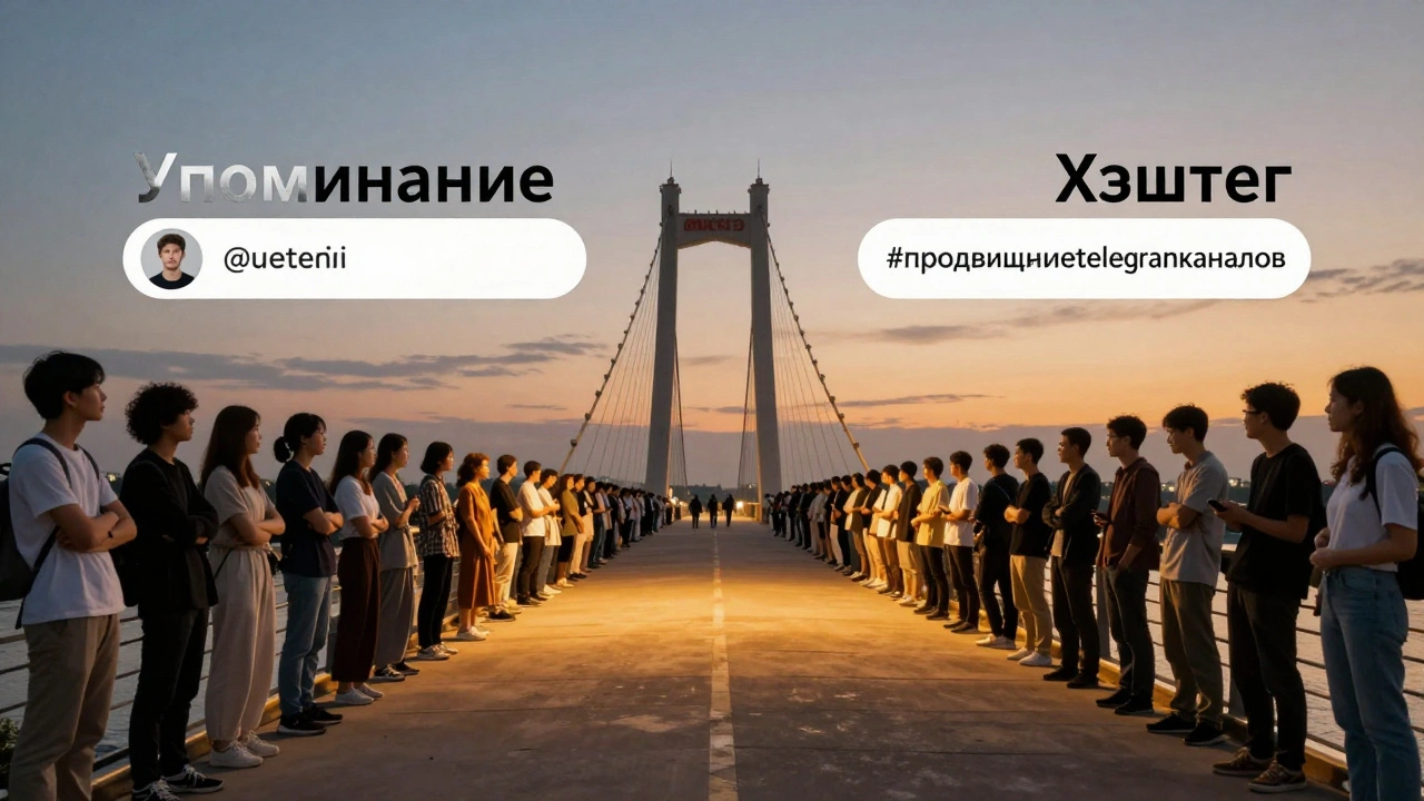 Мост из упоминаний и хэштегов, соединяющий скроллящих и ищущих пользователей