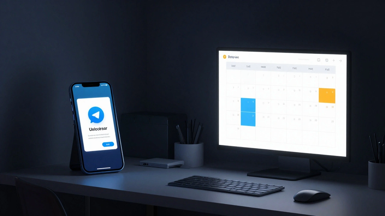 Сравнение хаотичной ночной отправки и упорядоченного планирования постов в Telegram.