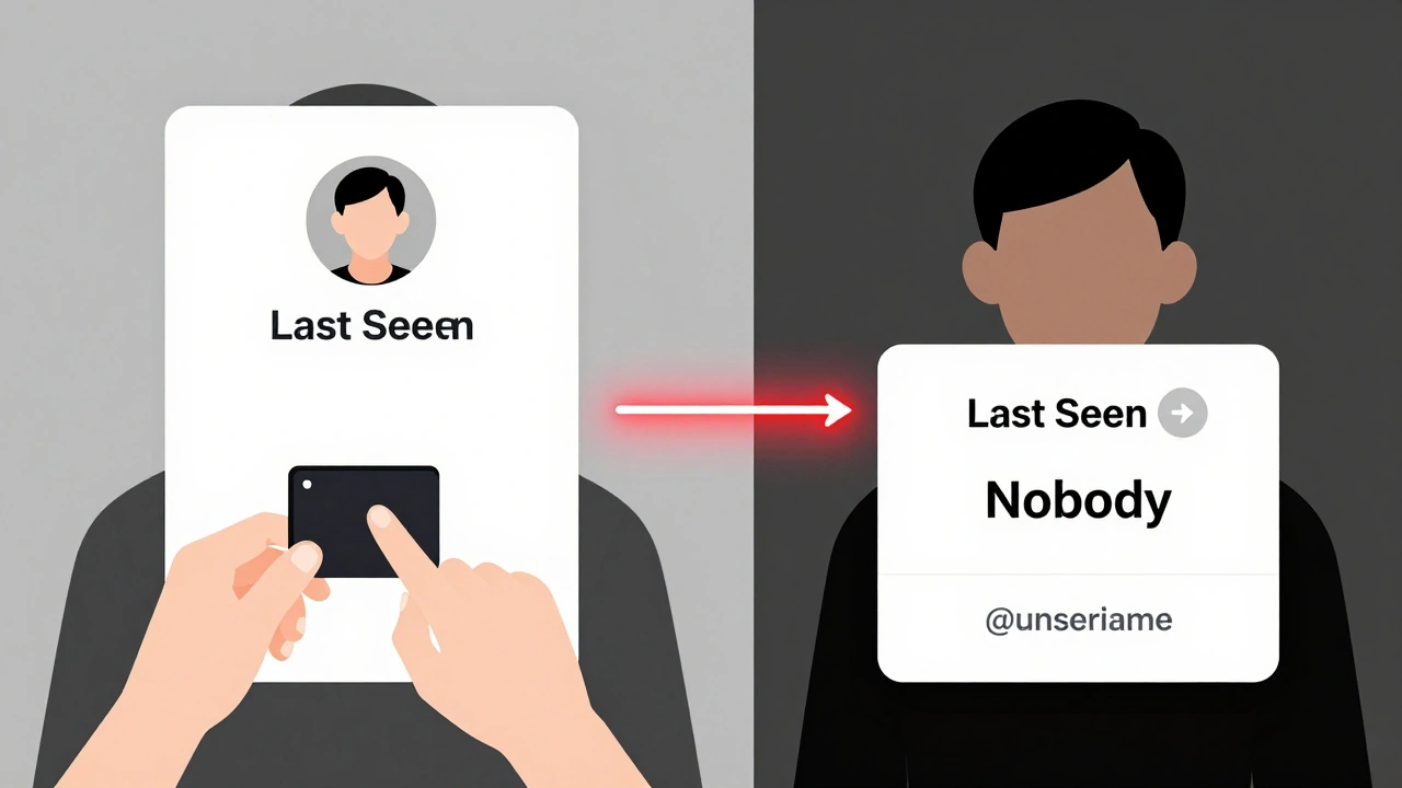 Сравнение публичного и приватного профиля в Telegram: до и после настройки конфиденциальности.