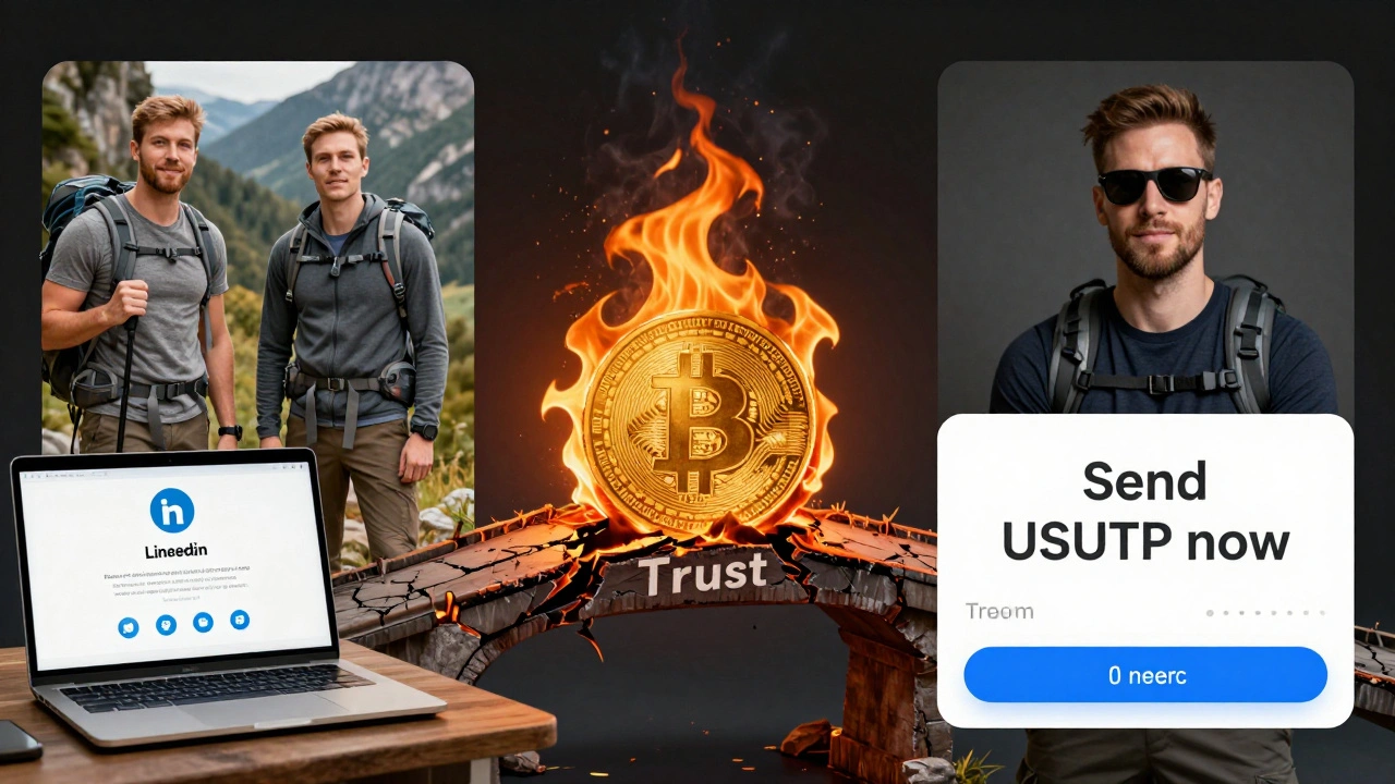 Сравнение реального профиля и бота в Telegram — доверие против обмана.