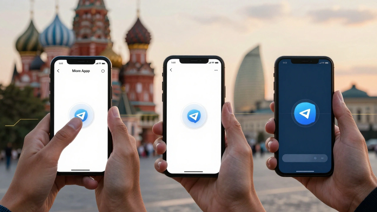 Три пользователя в разных странах сталкиваются с проблемами загрузки одного и того же Telegram Mini App.