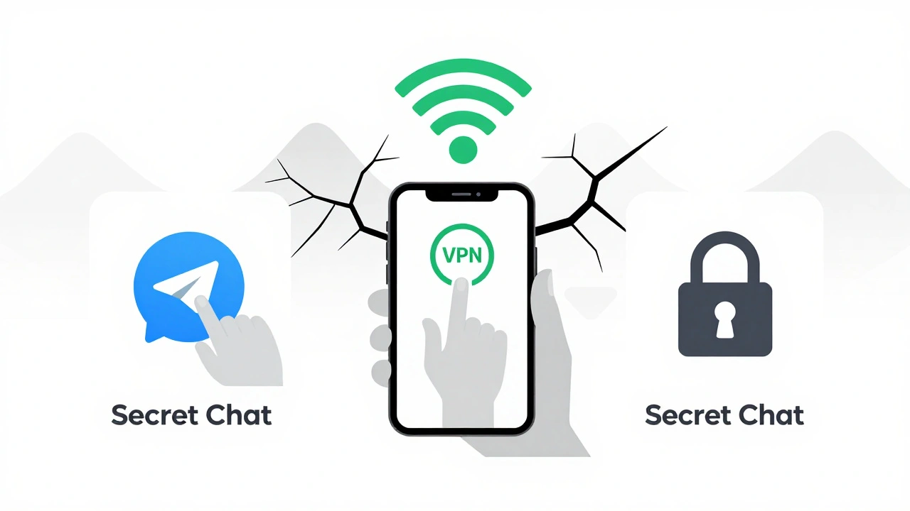 Три простых действия для защиты: секретный чат, VPN и двухфакторная аутентификация на фоне слабого сигнала Wi-Fi.
