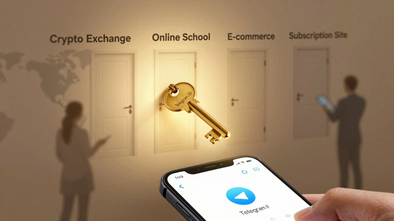 Золотой ключ 'Telegram ID' открывает двери к разным сайтам, без паролей и форм.