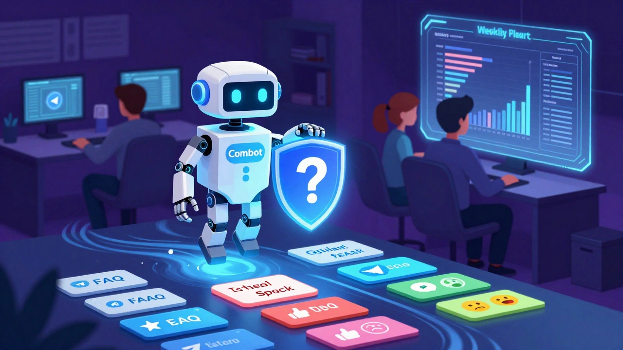 Бот Combot преобразует хаос сообщений в упорядоченные категории с цветовыми индикаторами.