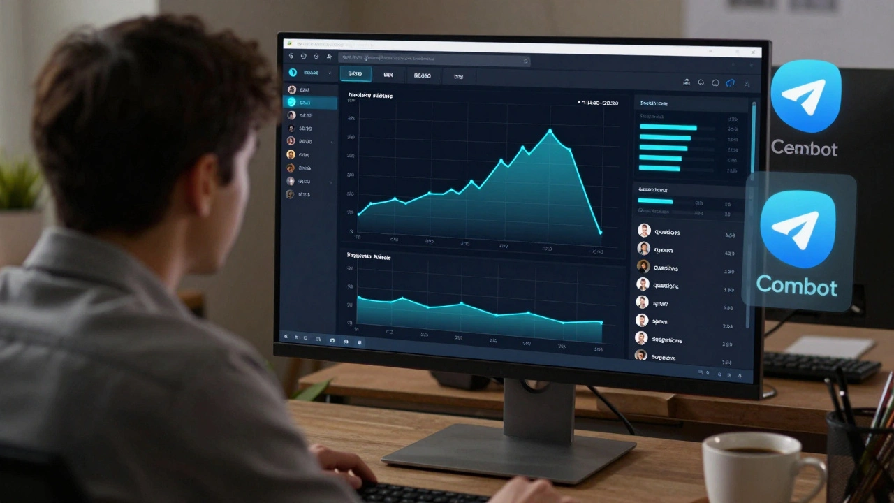 Combot: подробная аналитика групп Telegram для модераторов и админов