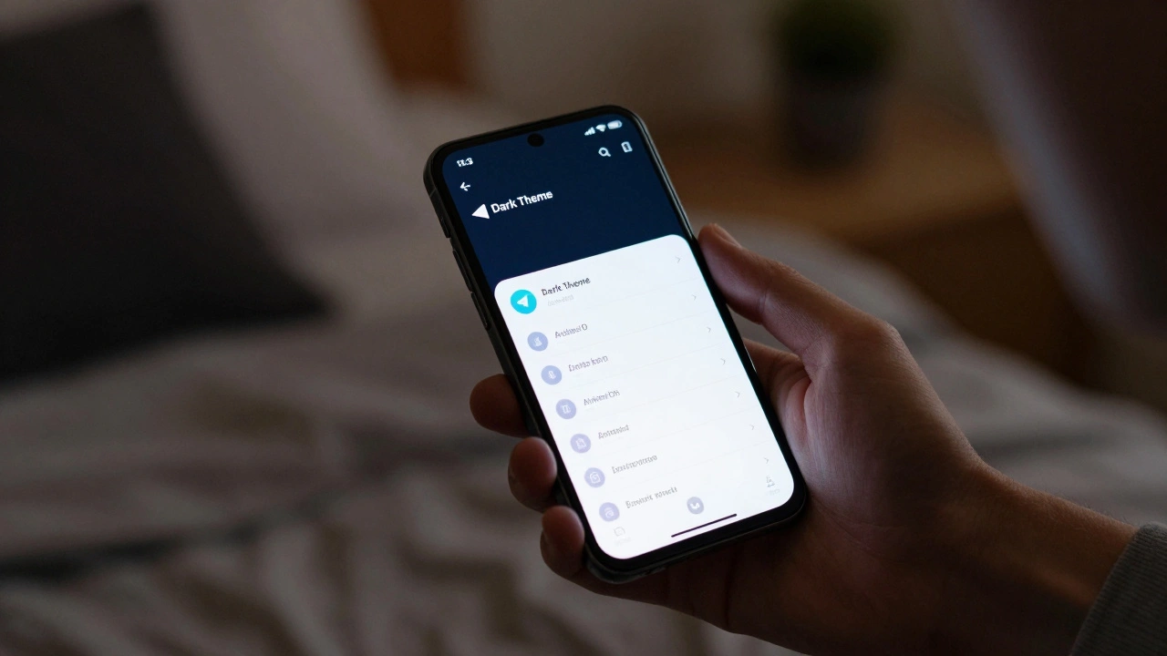 Как быстро переключить тему оформления в Telegram - светлую или темную