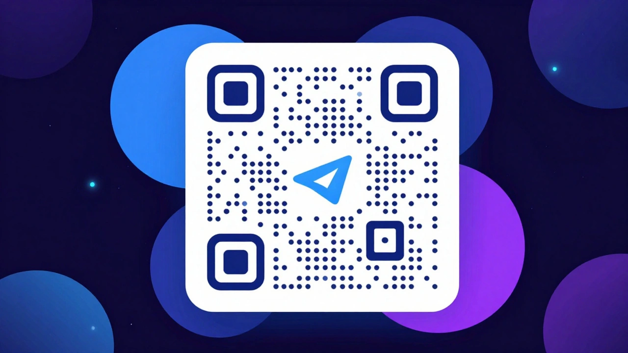 QR-код для Telegram стикерпака, сгенерированный в приложении