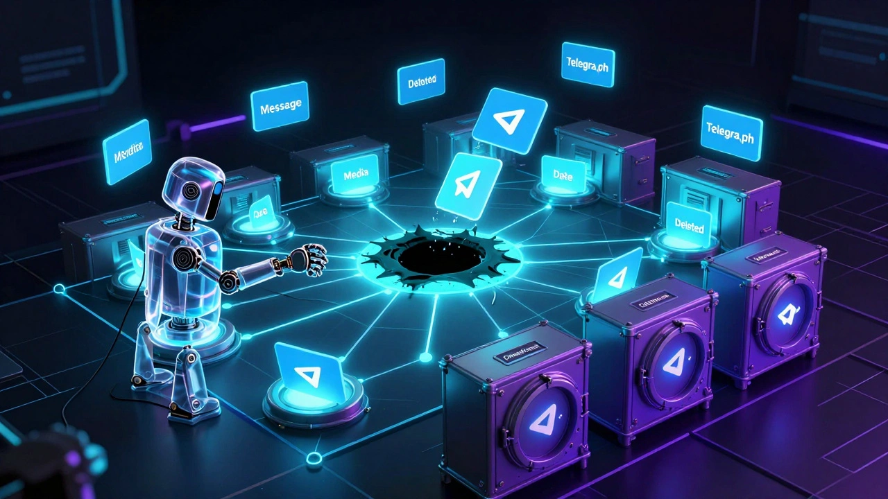 Цифровая система архивации сообщений Telegram с ботом, сохраняющим данные в виртуальных хранилищах.