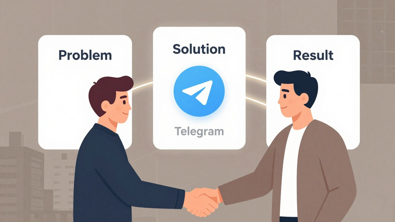 Рукопожатие между брендом и админом Telegram-канала, символизирующее партнерство и доверие.