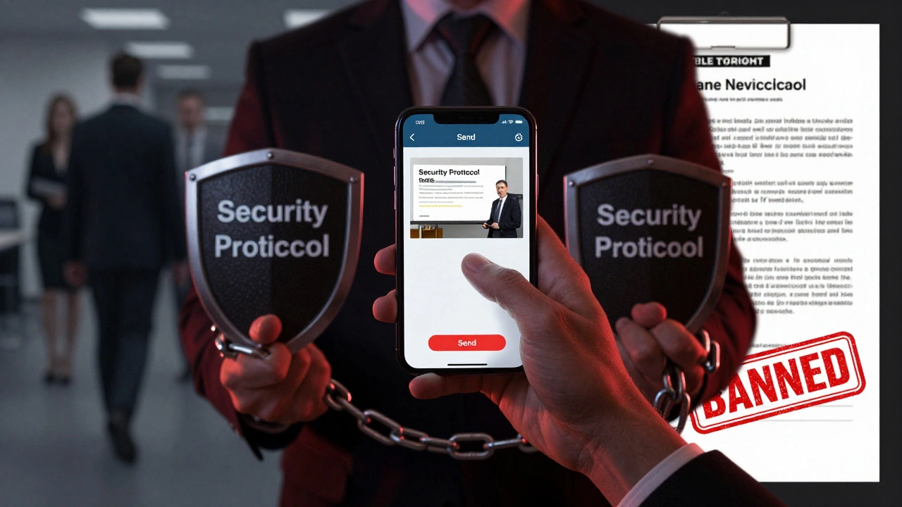 Сотрудник отправляет скриншот с внутренним планом, а за спиной — последствия утечки: уходящие инвесторы и юридическое предупреждение.