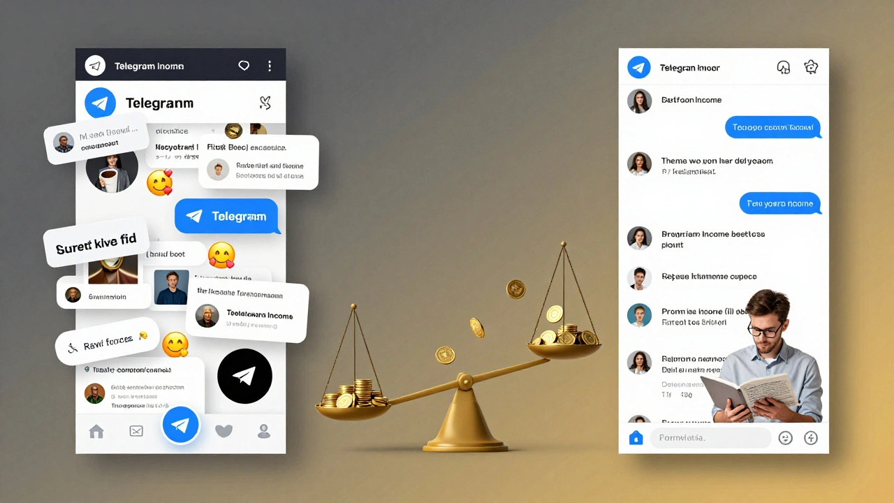 Сравнение хаотичного канала с спамом и чистого, качественного канала с высокой вовлеченностью.