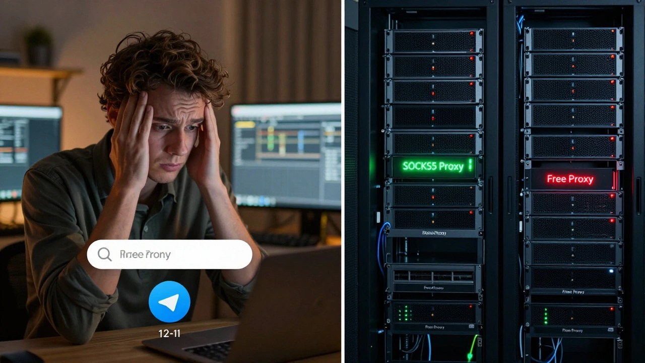 Сравнение пользователя с медленным Telegram и стабильного сервера VPS в Европе
